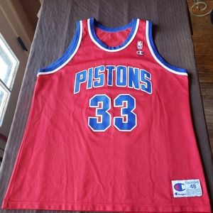 CHAMPION Grant Hill Pistons Jersey 48